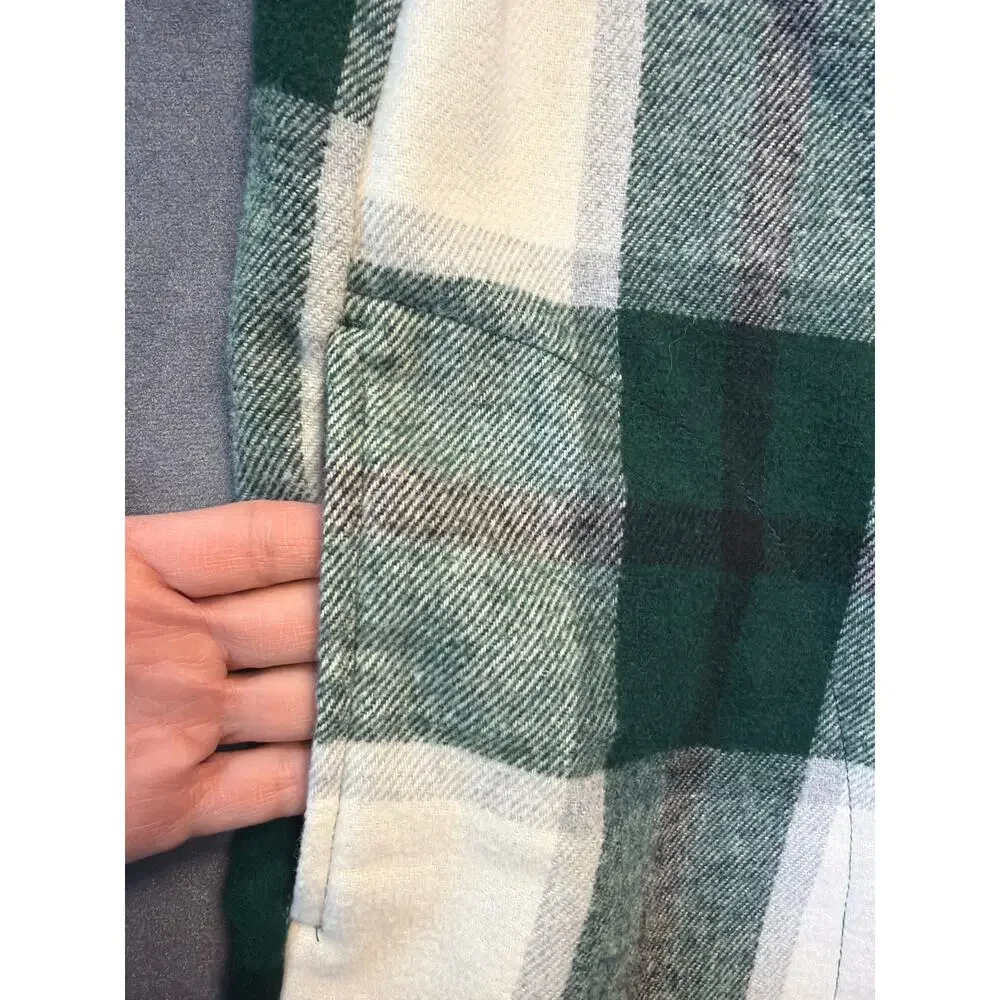 HFX Women's Button Down Front Pocket Shirt Jacket Green Size Med - Picture 5 of 8